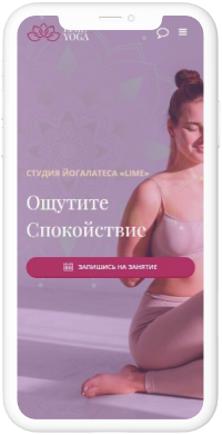Мобильный экран сайта