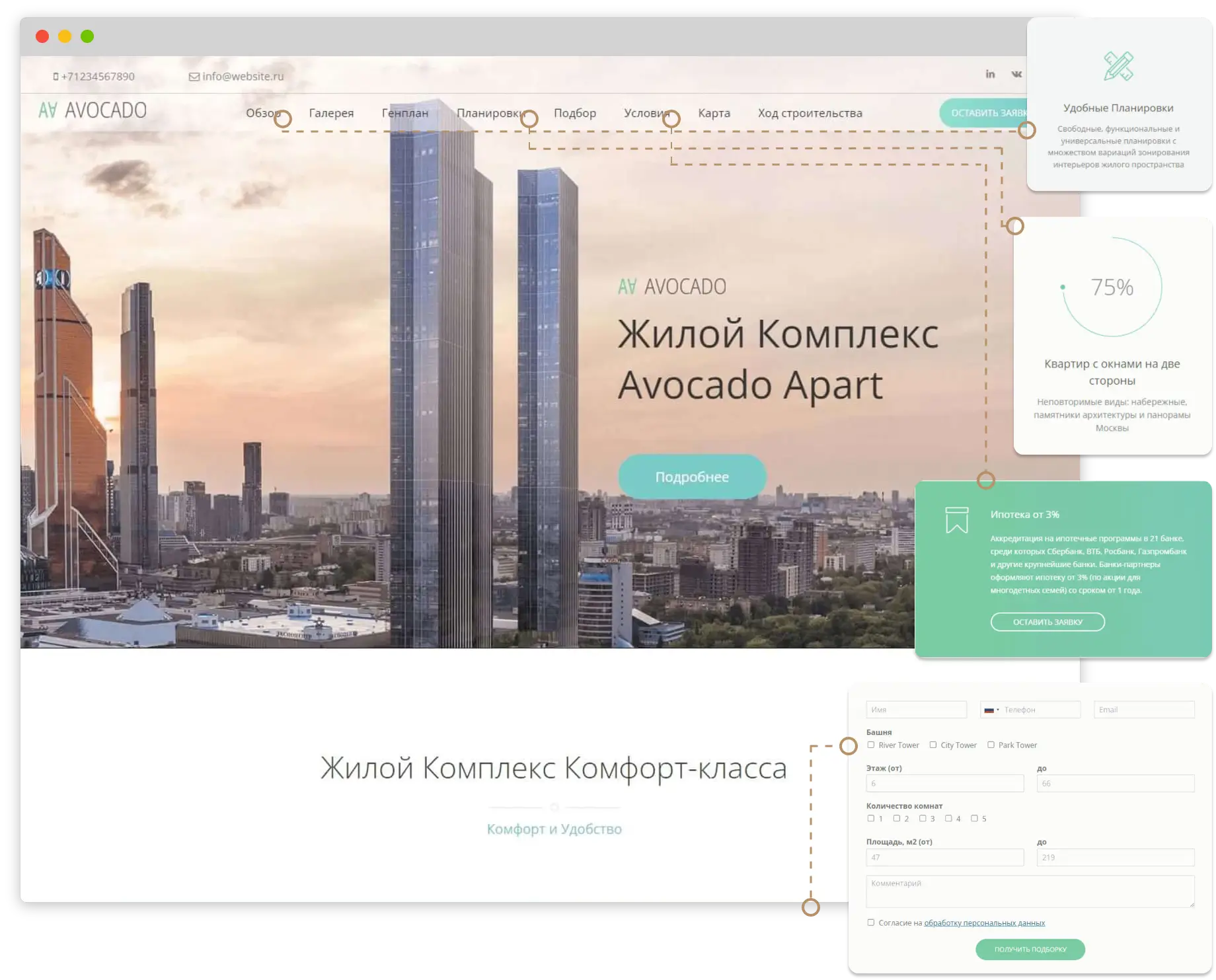 Avocado Elements Layout